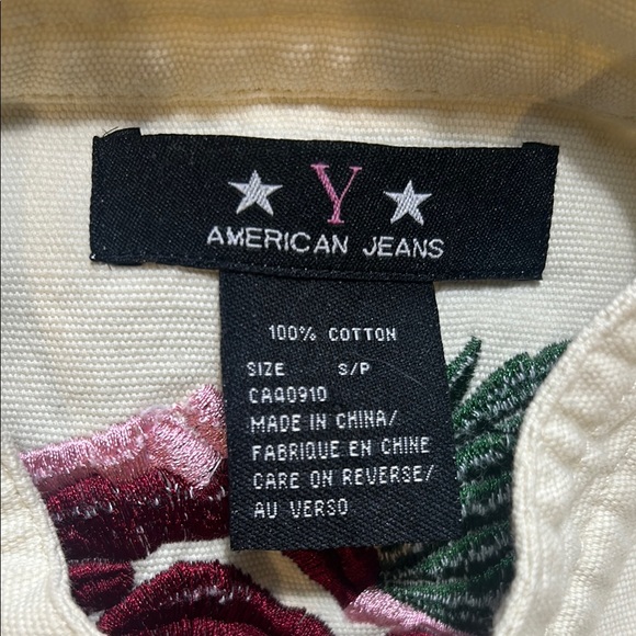 Women's Small Cream Military Style Jacket - Picture 4 of 4